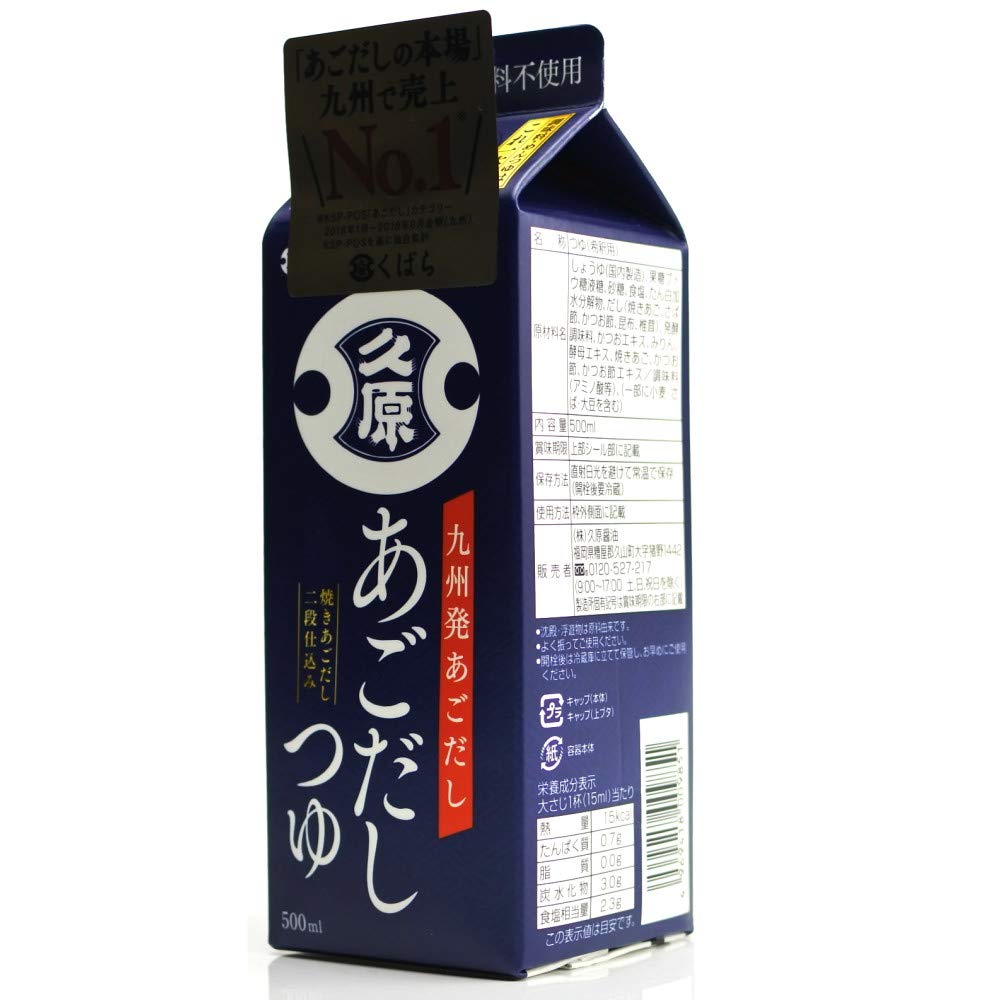 Amazon.co.jp: 久原醤油 あごだしつゆ 500ml : 食品・飲料・お酒